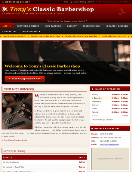 Before redesign