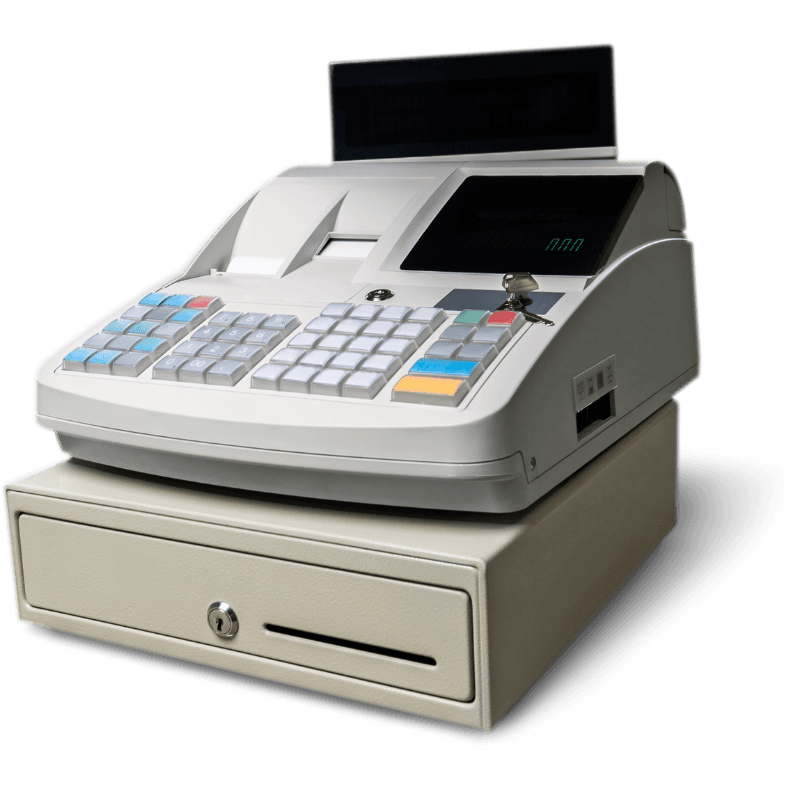 Vintage mechanical cash register